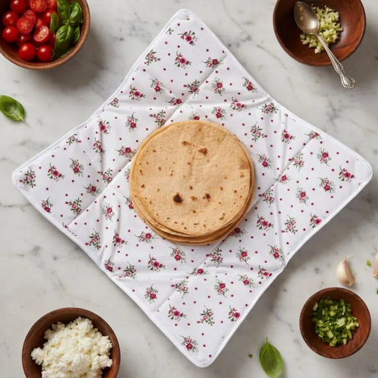 Floral Print Roti Cover