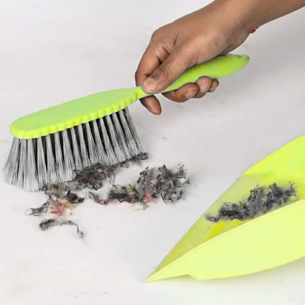Dustpan with Multi-Purpose Dusting Brush