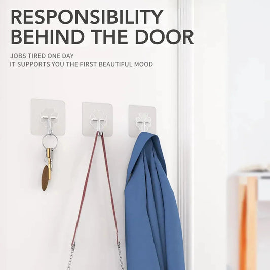 Pack of 10 Flower Wall Hooks