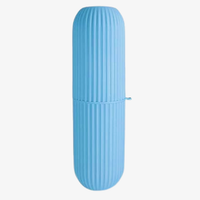 Portable Capsule Toothbrush and Toothpaste Holder