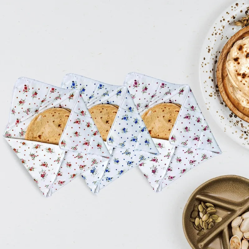 Floral Print Roti Cover
