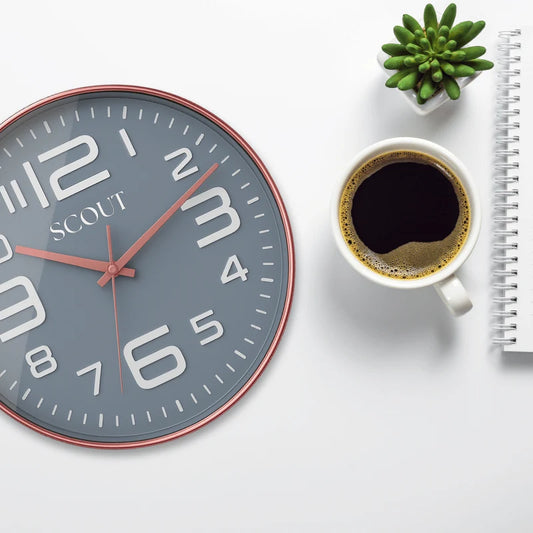 Scout Classic Analog Wall Clock (Grey)