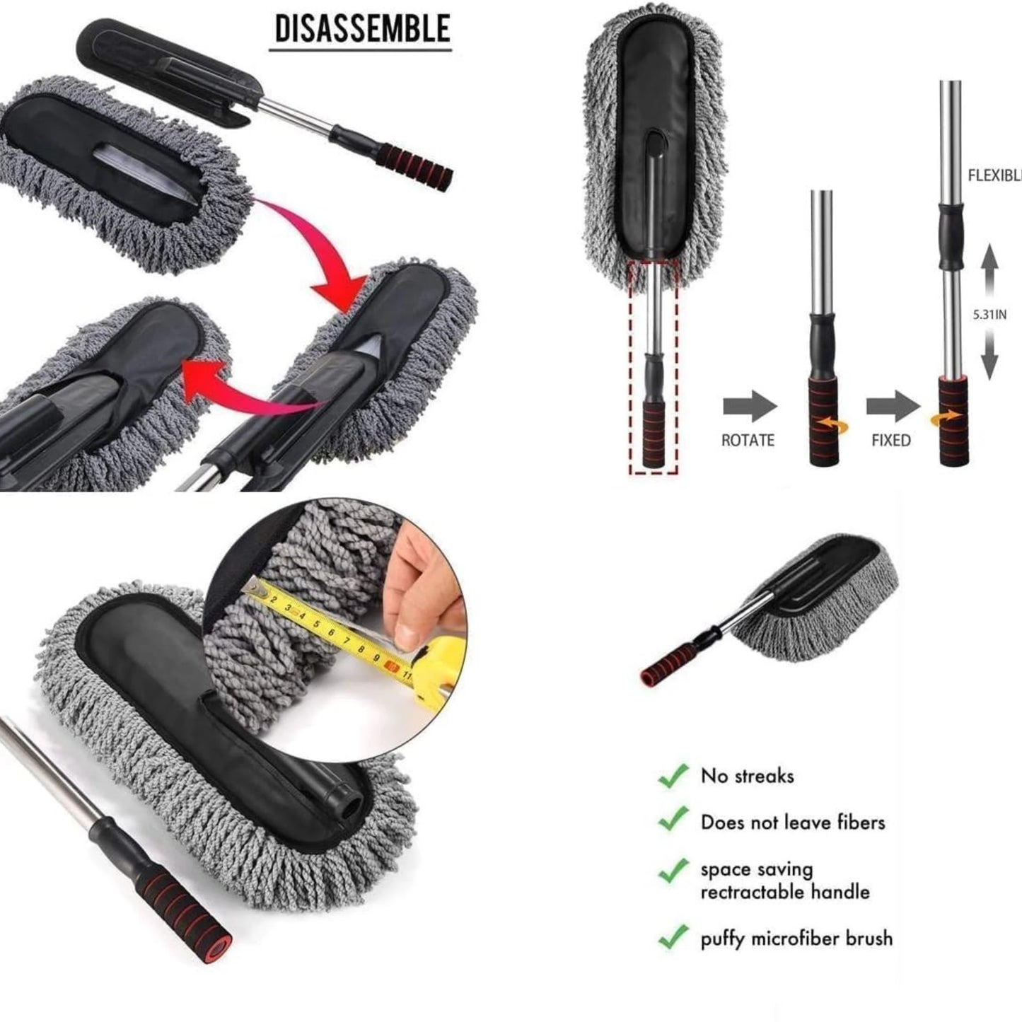 Microfiber Car Dust Brush