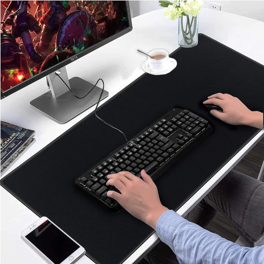 Extended Black Mouse Pad
