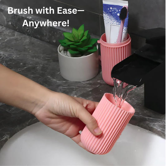 Portable Capsule Toothbrush and Toothpaste Holder