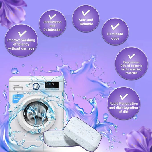 Zerfa Lavender Scented Washing Machine Descaler Tablets (20g Each Tablet)