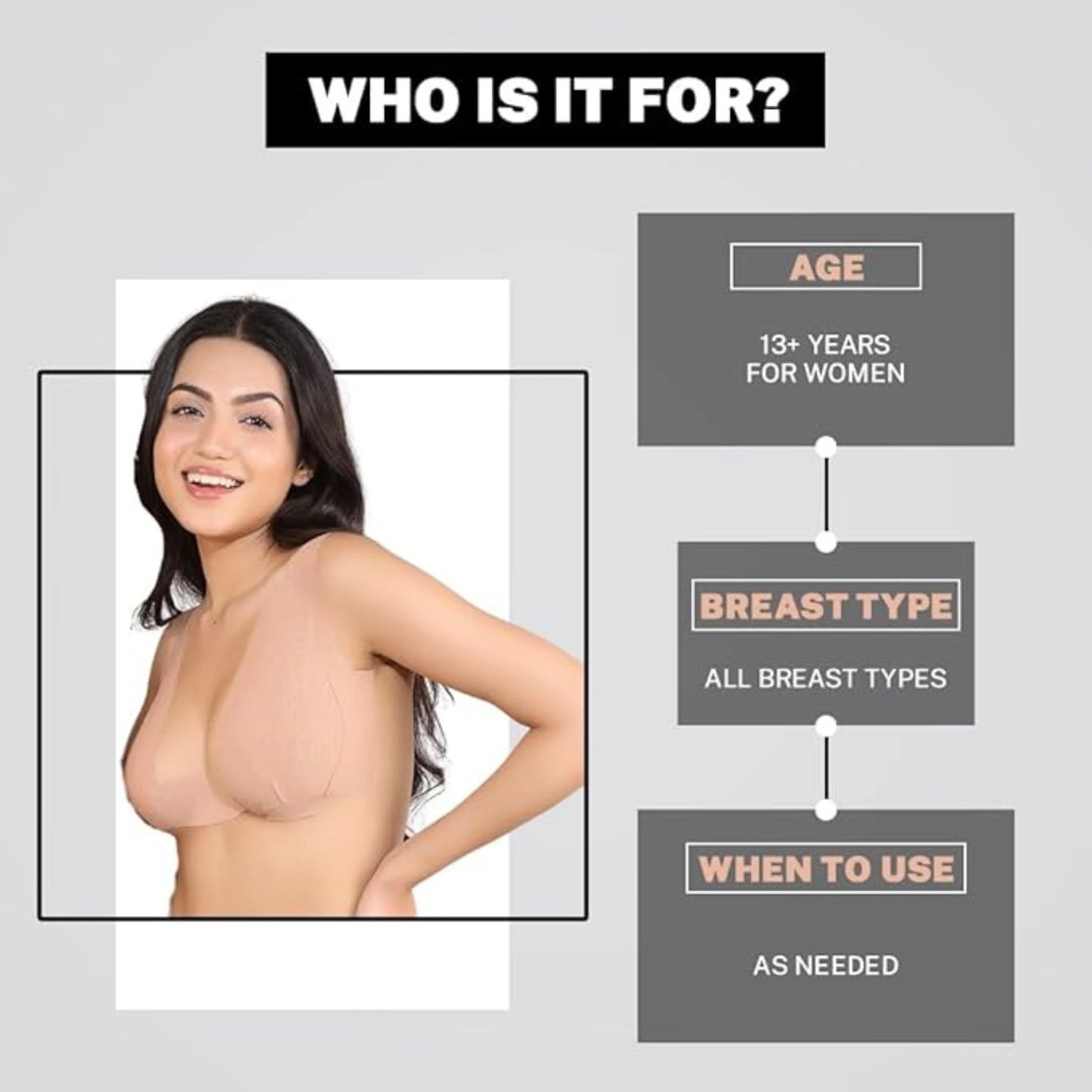 Solitude Breast Lift Boob Tape with 10 Nipple Pasties