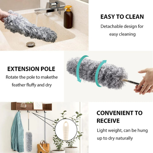 Extendable Microfiber Feather Duster