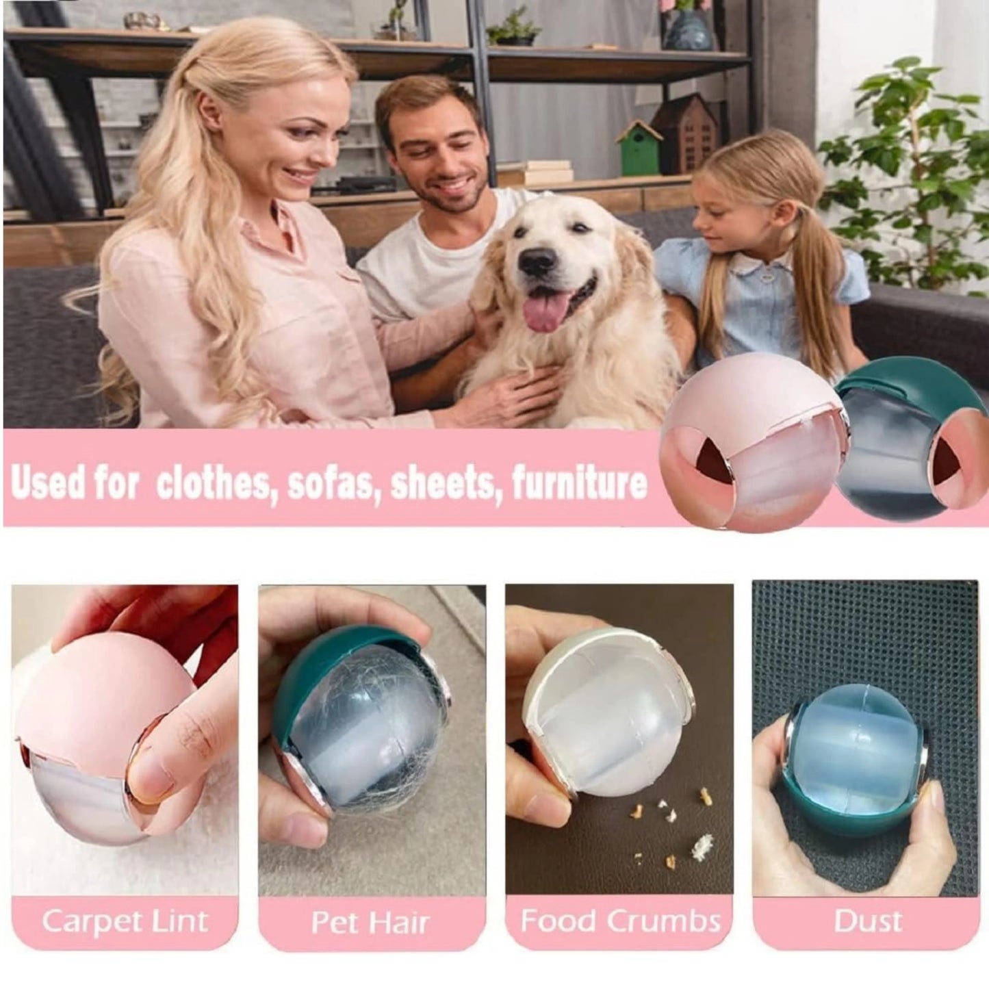 Reusable Lint Roller Ball