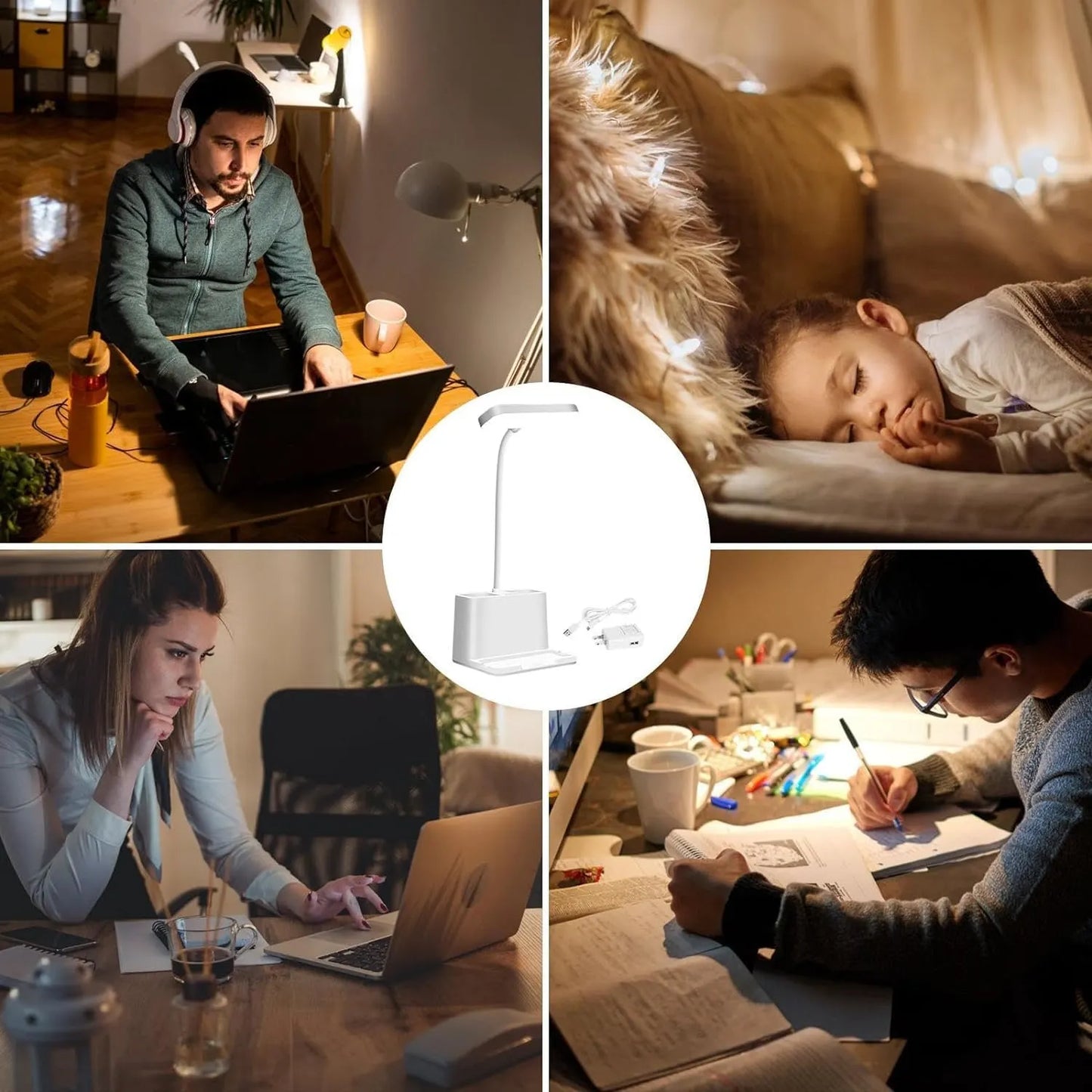 Rechargeable LED Study Table Lamp