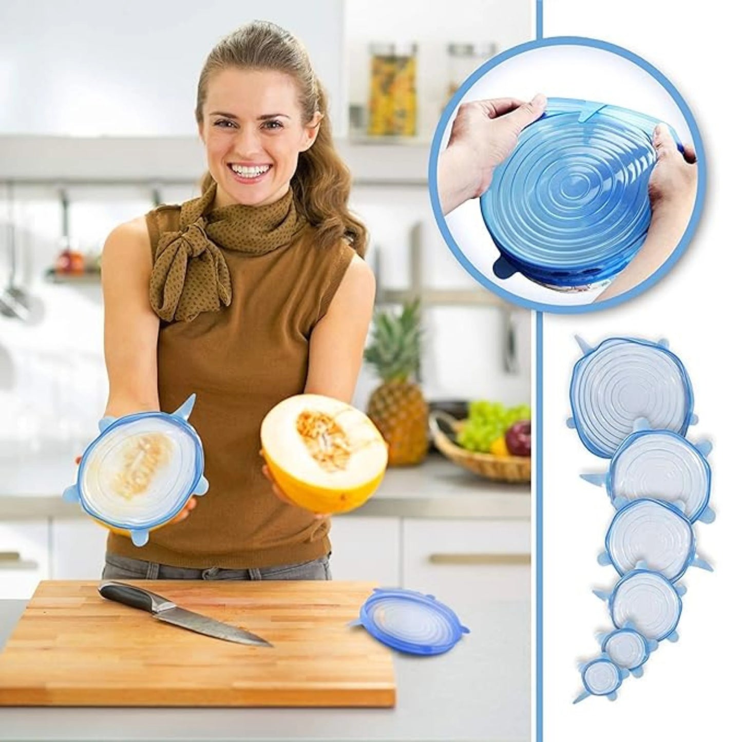Stretch Lids for Round, Square & Rectangle Containers