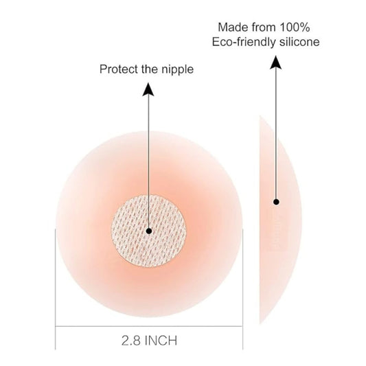 2 Pcs Silicone Nipple Covers With Case