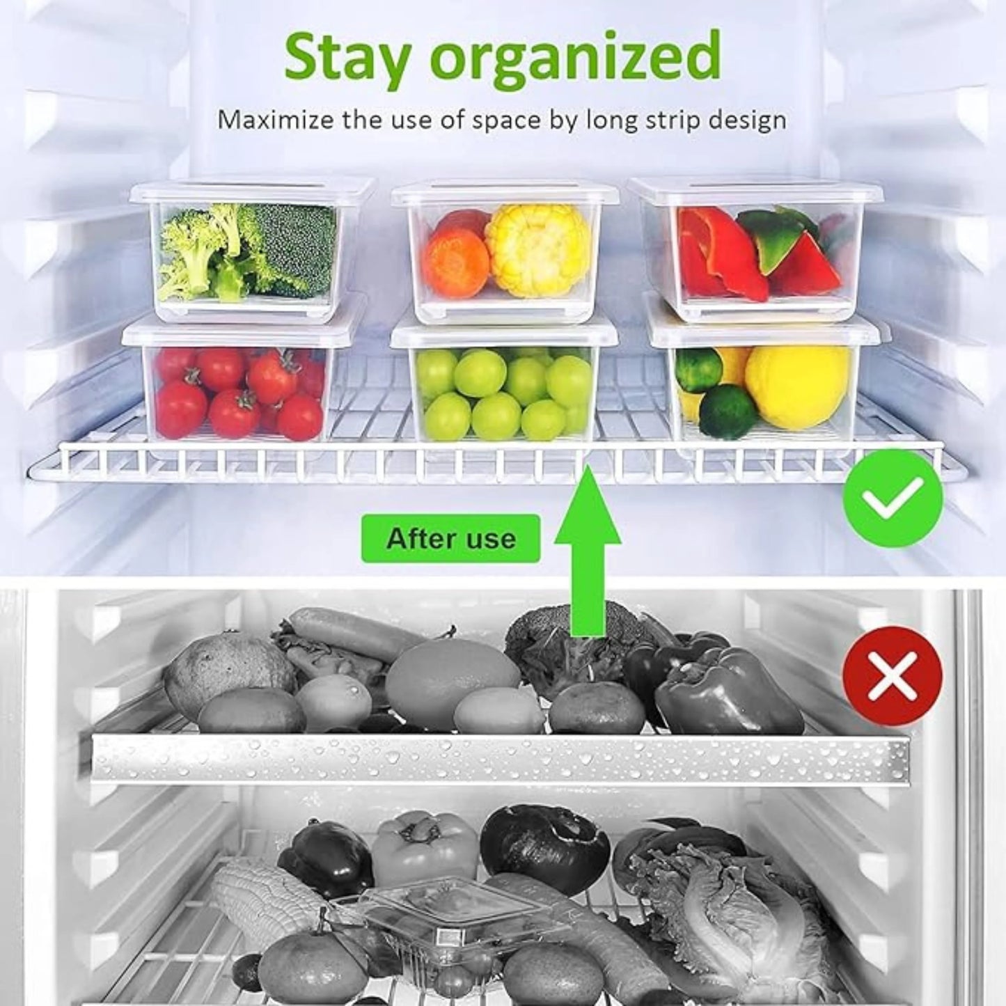 Fridge Storage Containers (Pack of 6)