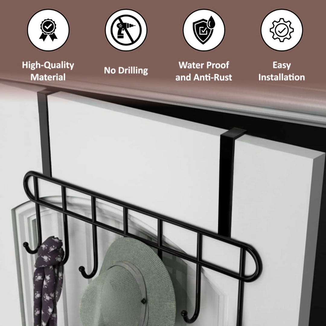Multi-Alloy Over Door Hook Hanger