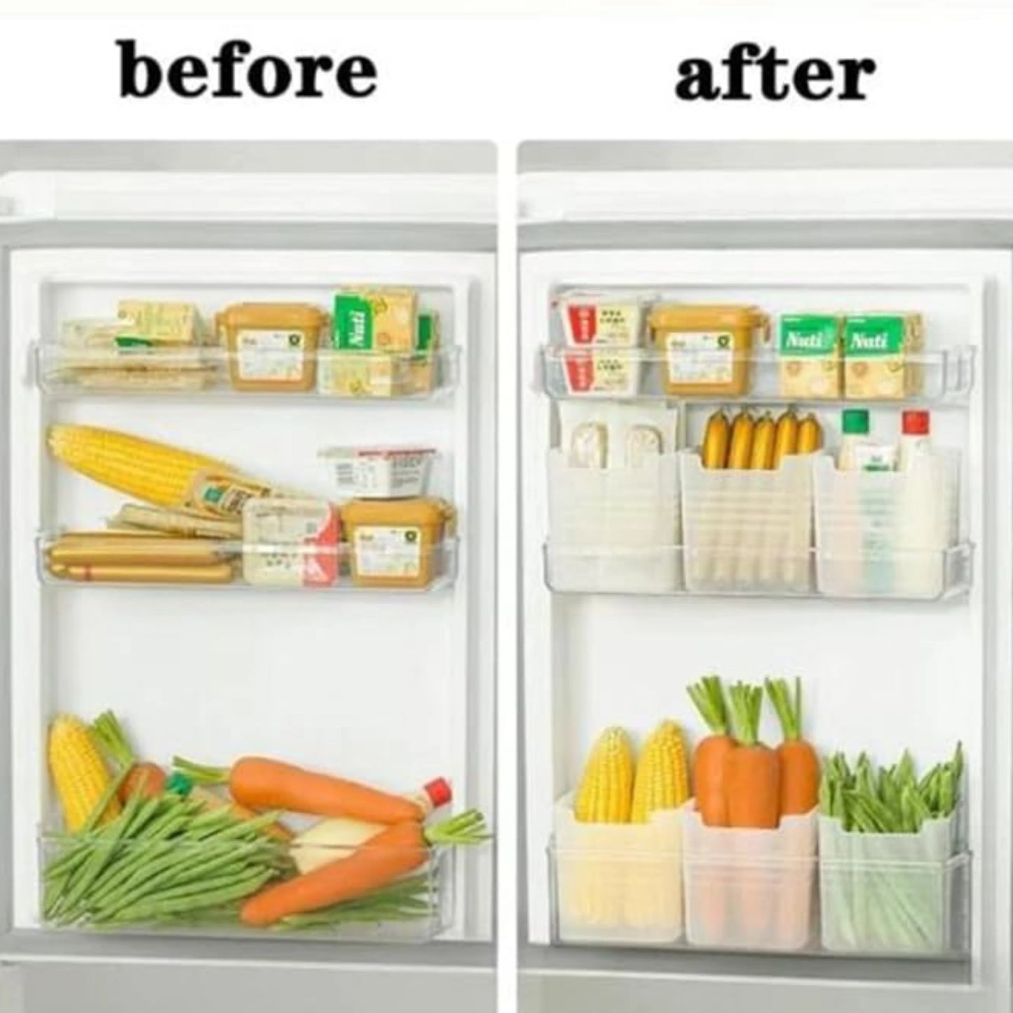 Refrigerator Storage Containers (Pack of 6)