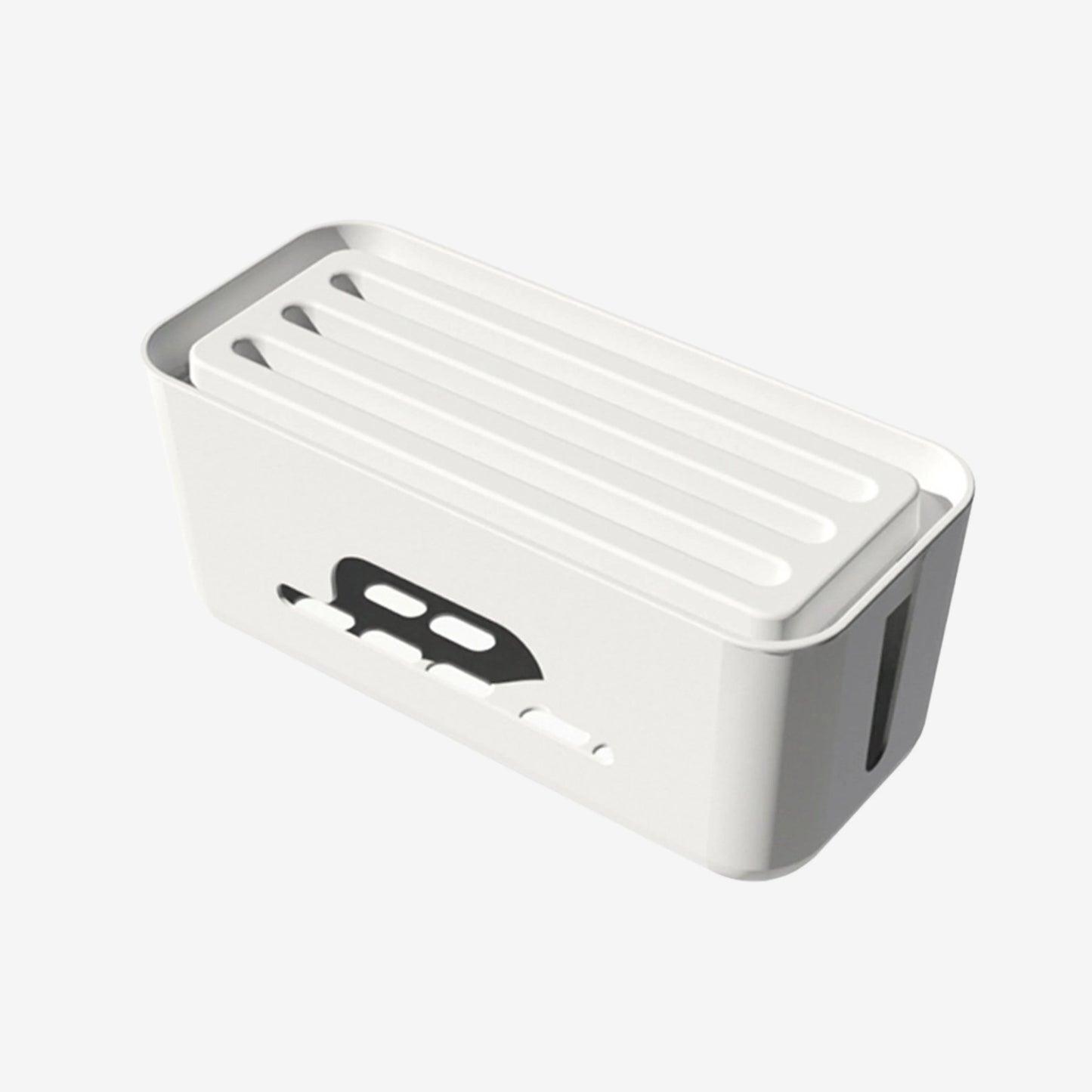 Cable Management and Power Strip Organizer Box