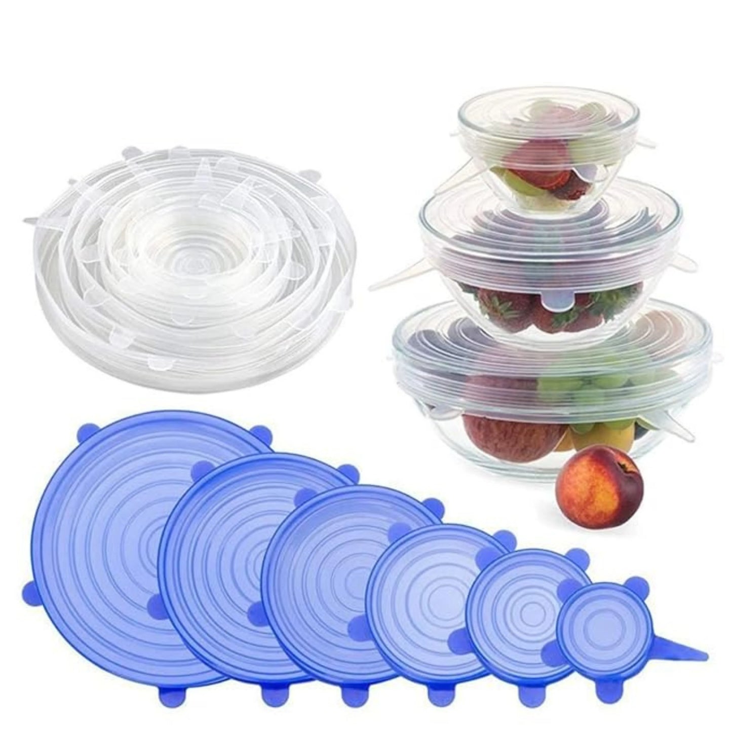 Stretch Lids for Round, Square & Rectangle Containers