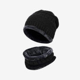 Winter Woolen Hat and Neck Warmer Scarf Set