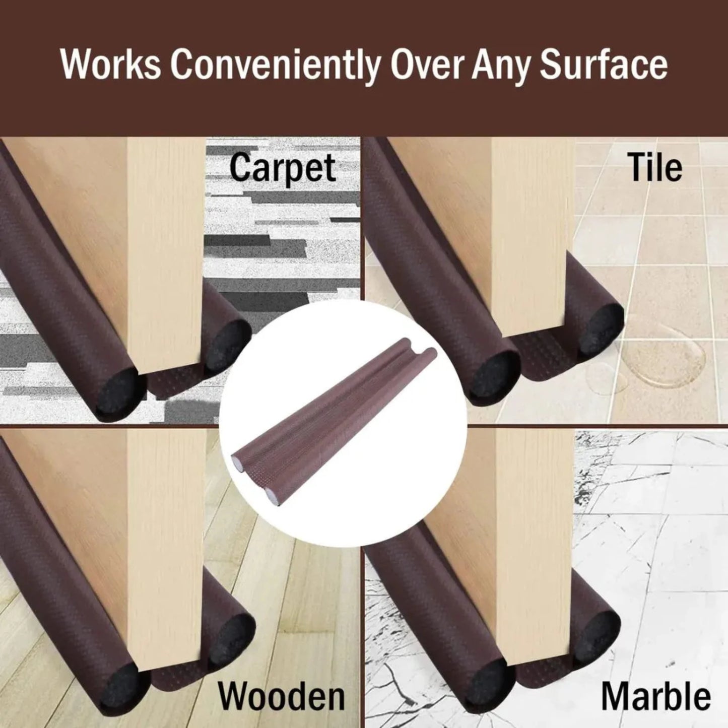Door Bottom Sealing Strip Guard (Pack of 3)
