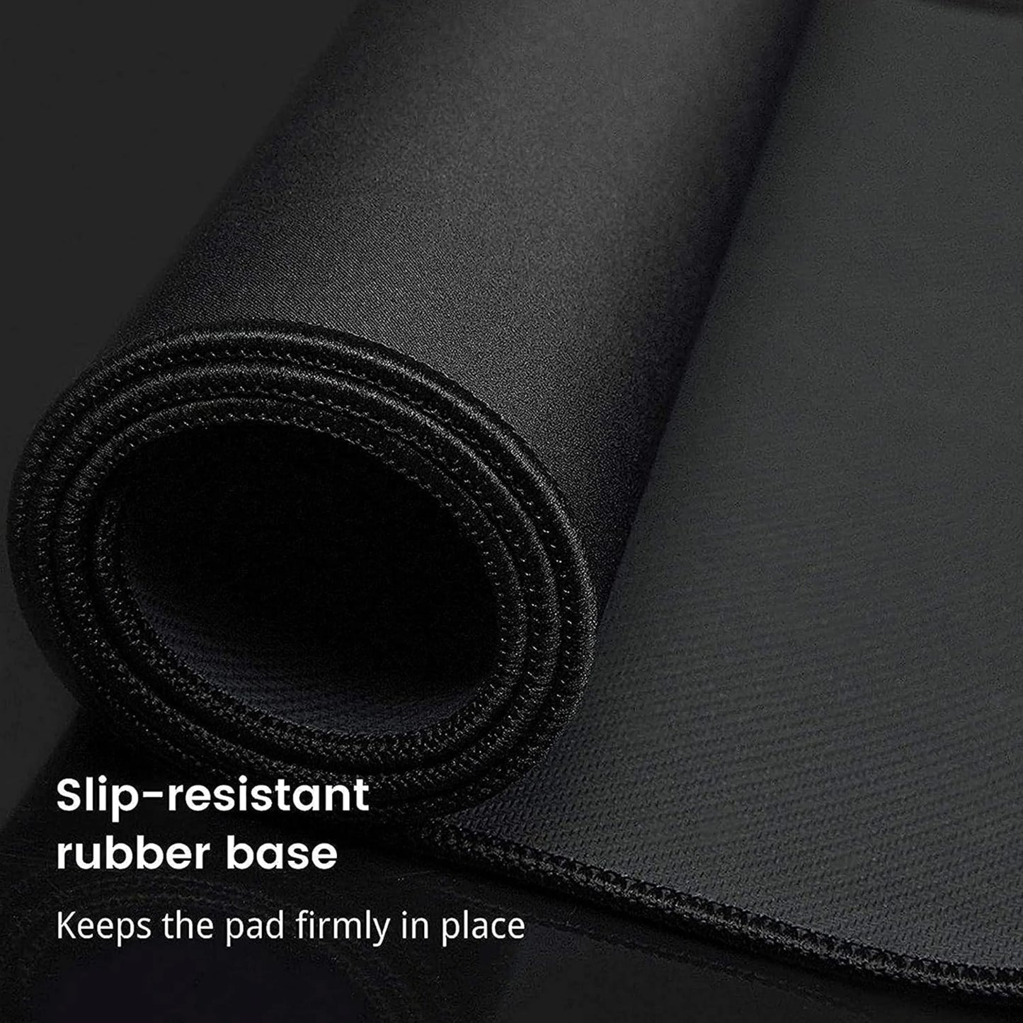 Extended Black Mouse Pad