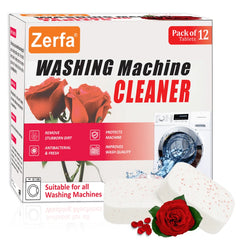 Rose Scented Washing Machine Cleaner Descaling Tablets