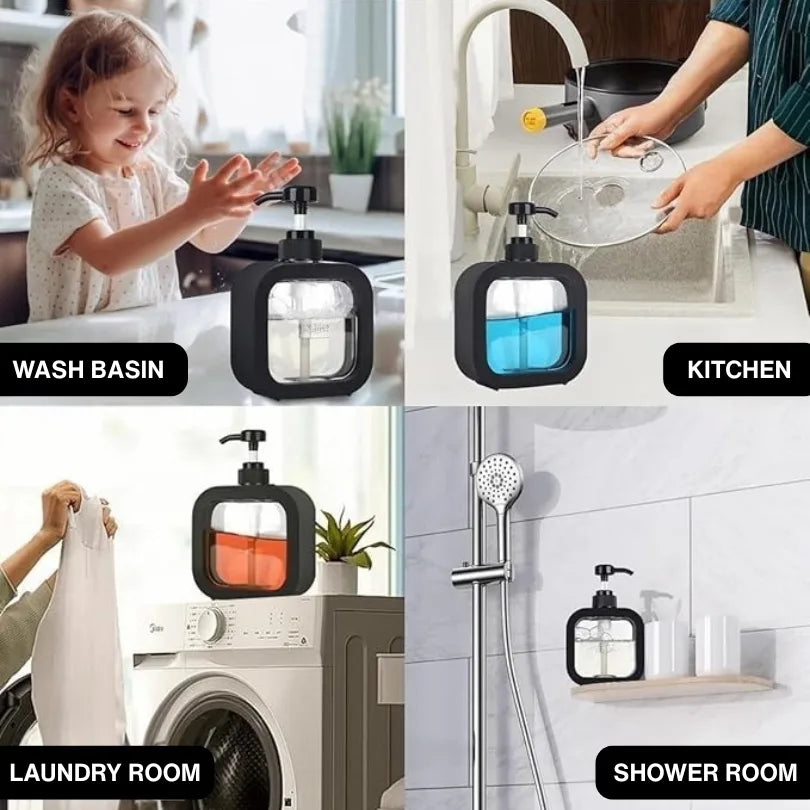Black Liquid Soap Dispenser (Set of 2)