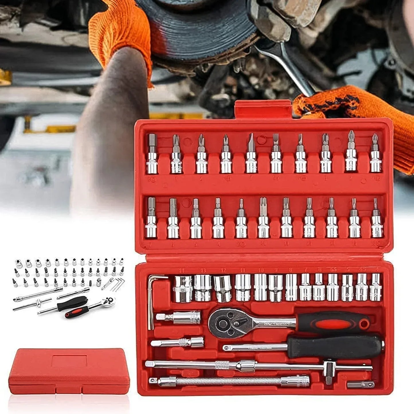 46-Piece Multi-Purpose Stainless Steel Tool Kit