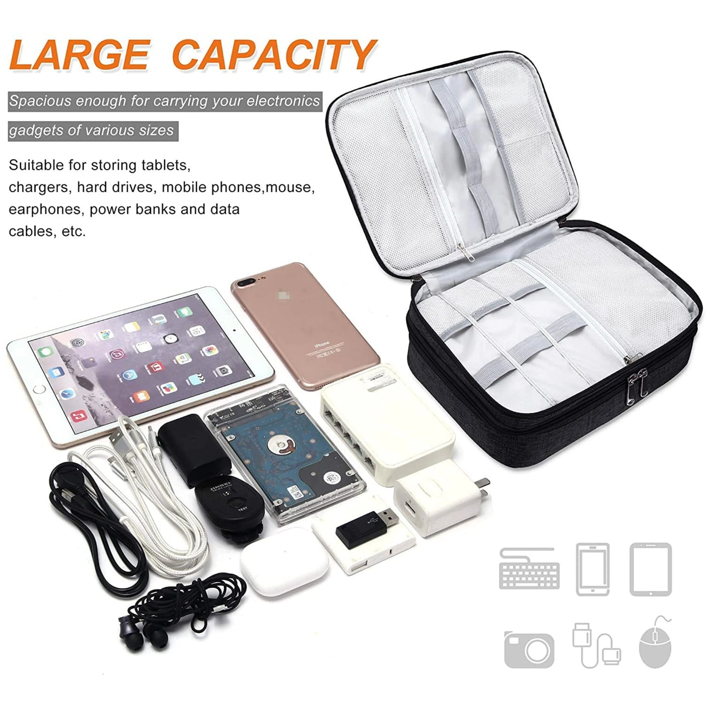 Electronics Organizer Bag