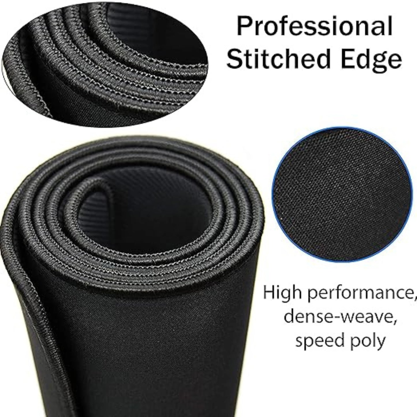 Extended Black Mouse Pad
