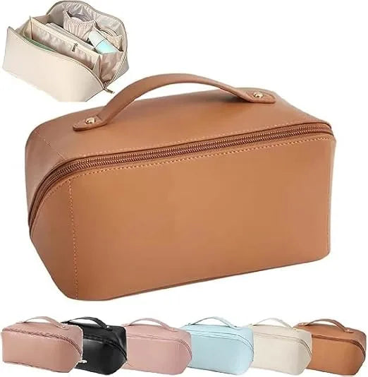 Women’s Waterproof Leather Makeup Organizer