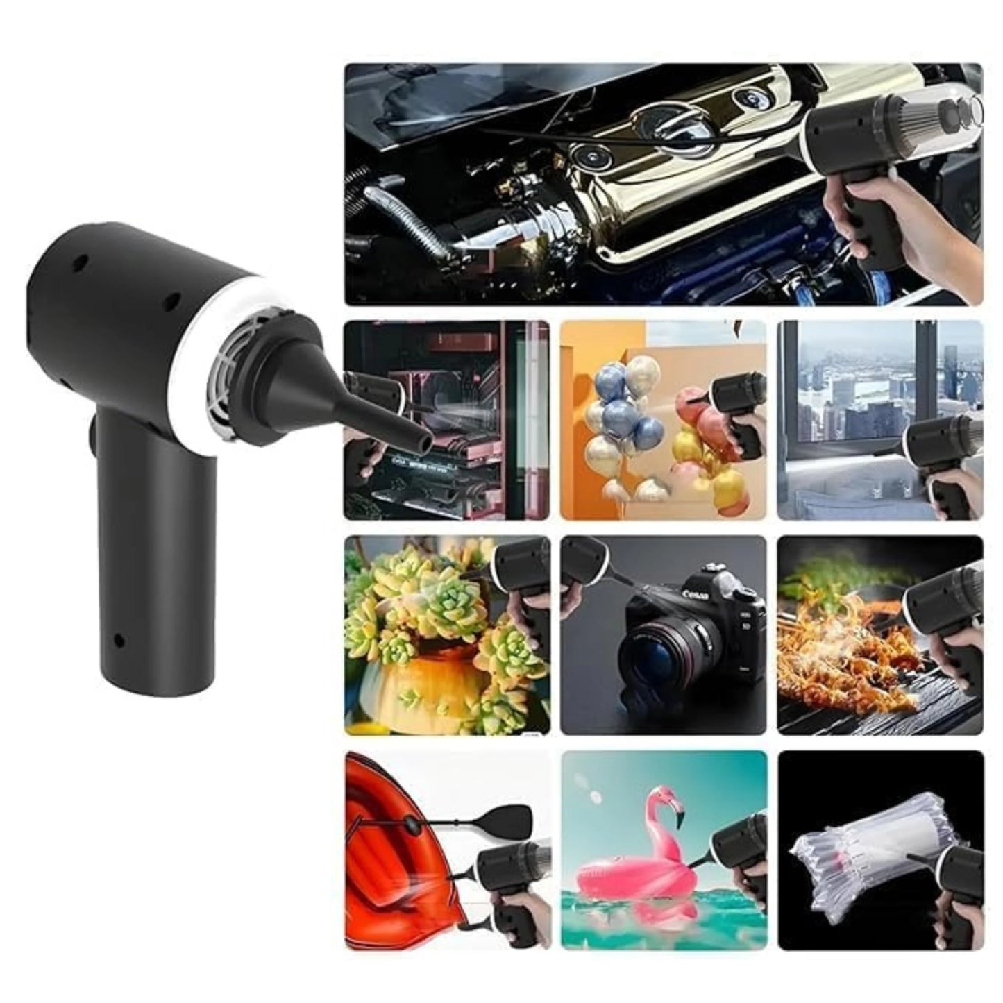 Car Vacuum Cleaner with Blower & Suction