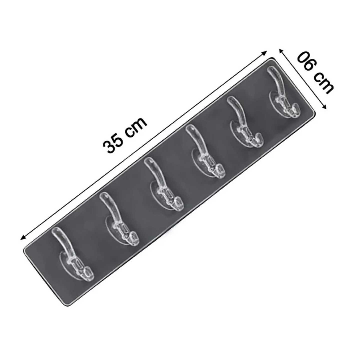 6 Hook Sticker Strip