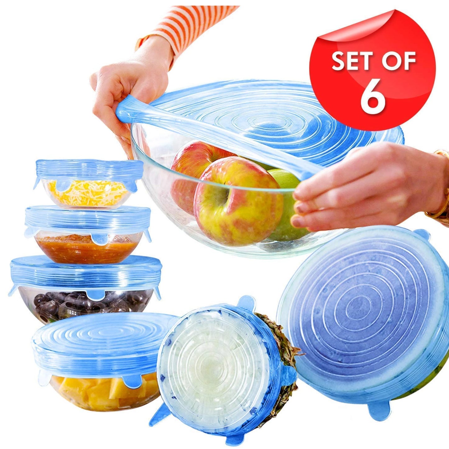 Stretch Lids for Round, Square & Rectangle Containers