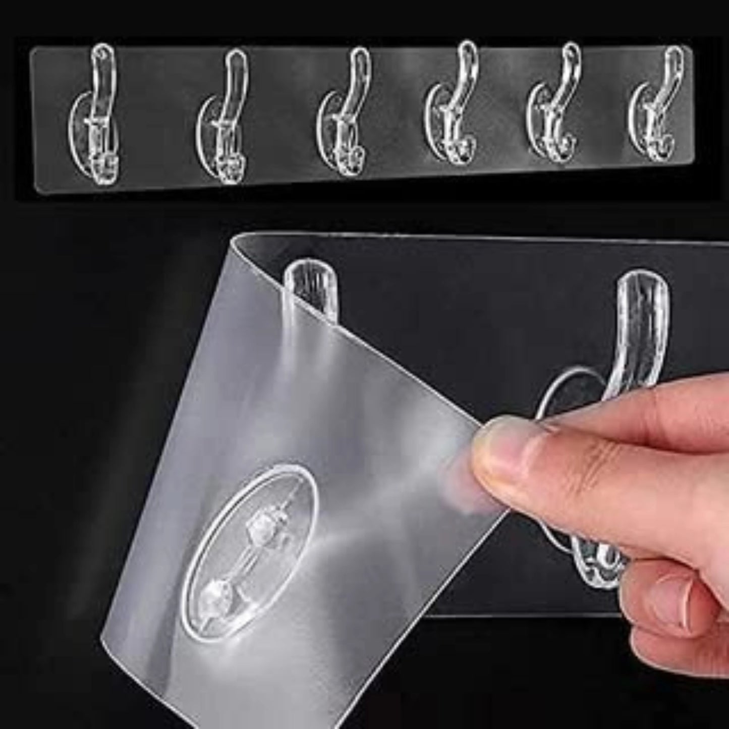 6 Hook Sticker Strip