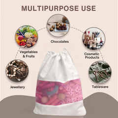 Cotton Vegetable Bag (Pack of 3)