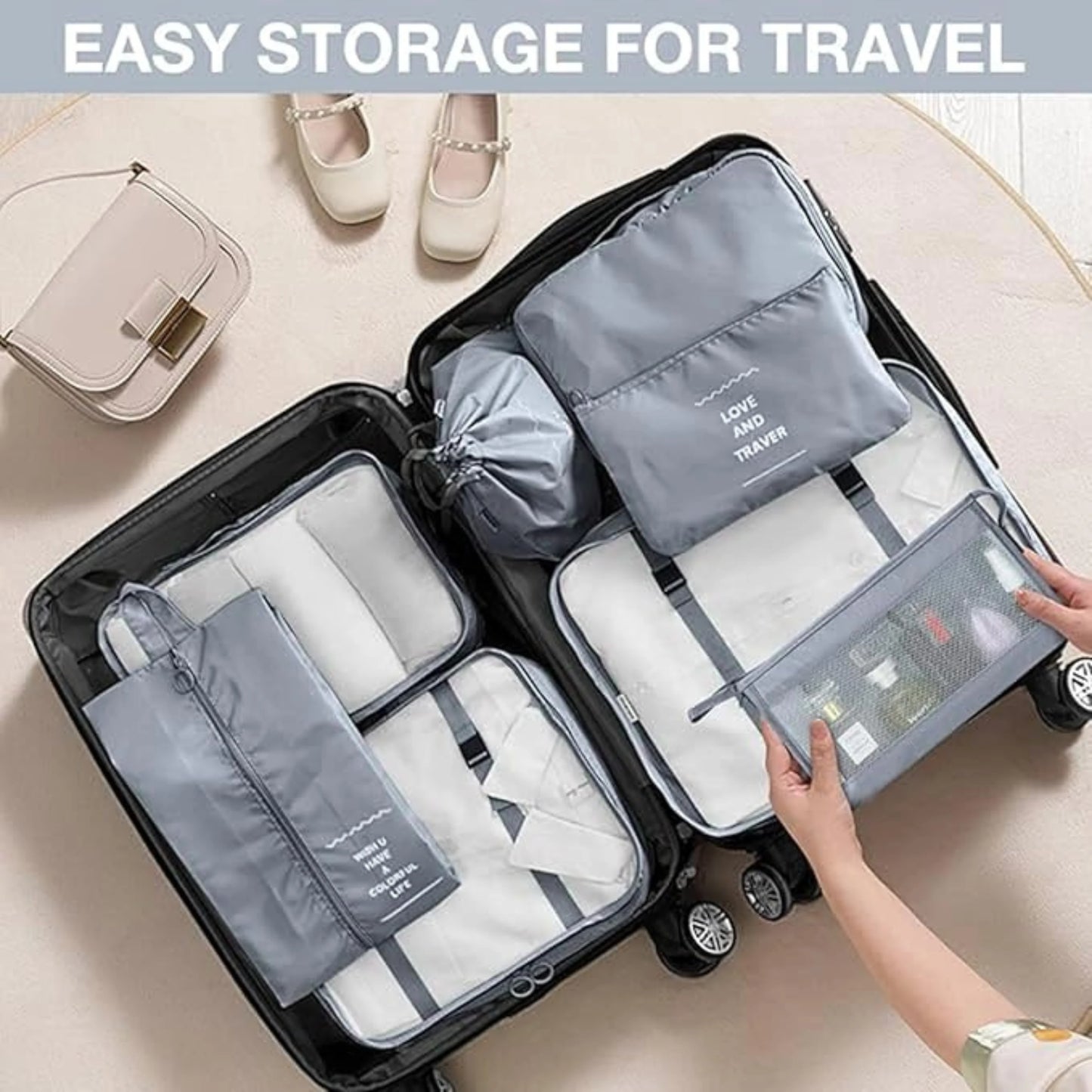 Travel Packing Cubes Set