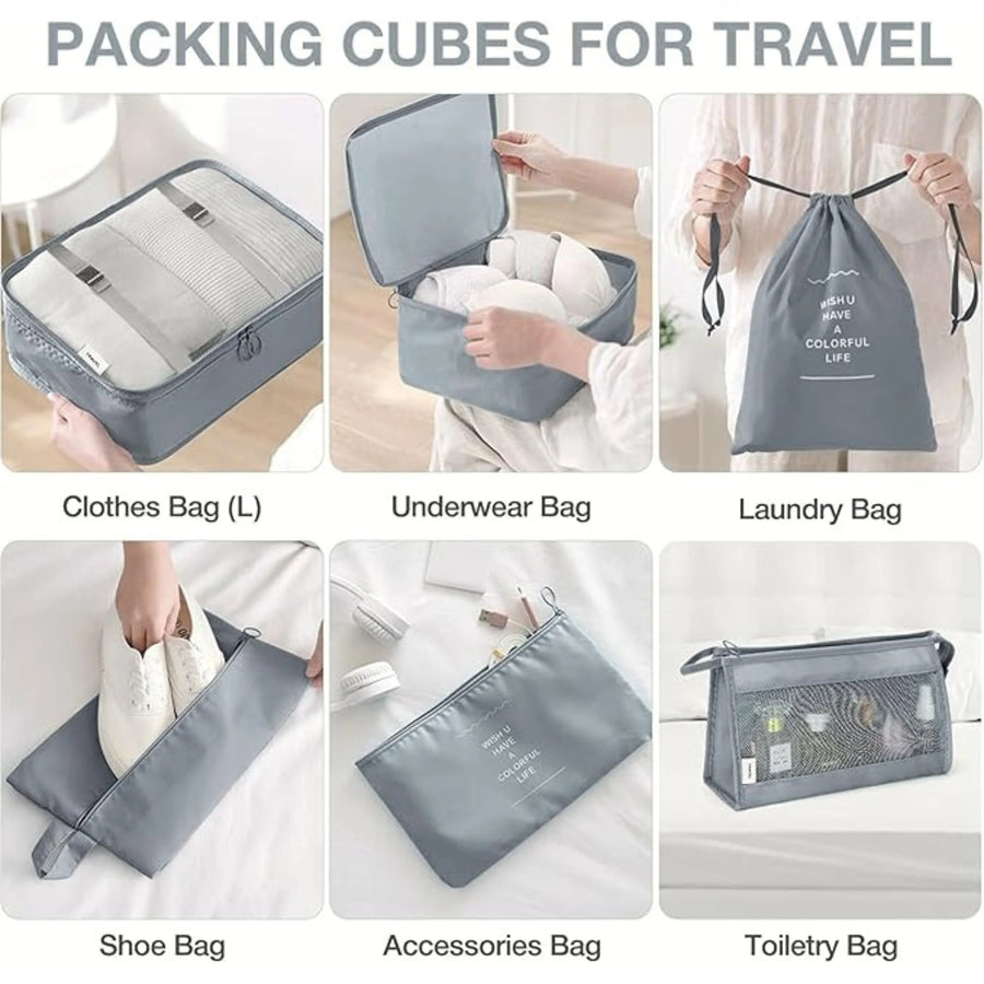 9-in-1 Travel Packing Cubes Organizer Set