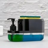 3-in-1 Soap Pump Dispenser with Sponge Holder