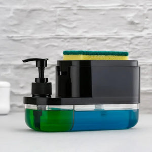 3-in-1 Soap Pump Dispenser with Sponge Holder