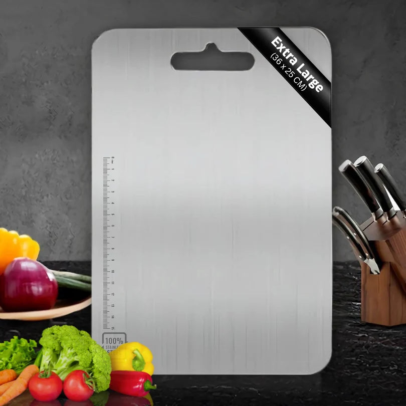 Premium Stainless Steel Chopping Board (36CM X 25CM)