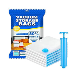 Vacuum Storage Bags (Pack of 5) | Reusable Compression Bags for Storage