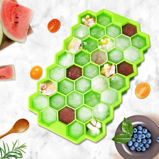 Silicone Ice Cube Tray with Lid