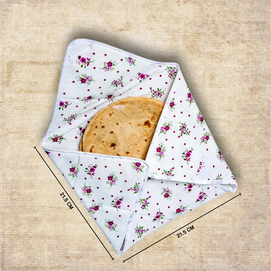 Floral Print Roti Cover