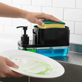 3-in-1 Soap Pump Dispenser with Sponge Holder