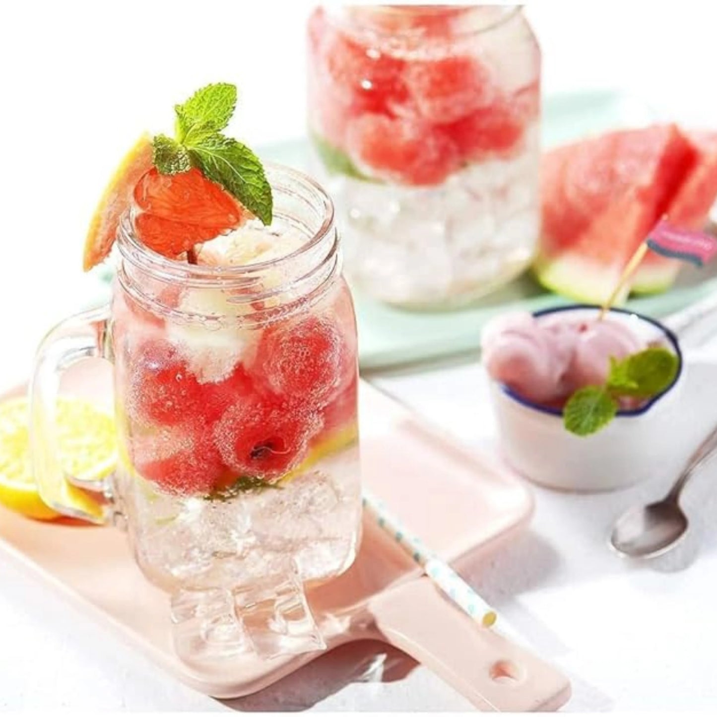 Round Pop Up Ice Cube Mold Trays