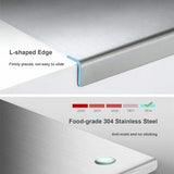 Stainless Steel Countertop Chopping Board for Kitchen
