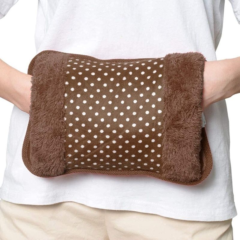 Electric Fur Velvet Heating Bag with Hand Pocket