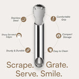 Coconut Scraper & Coconut Slicer Cutter Tool, Stainless Steel 2-Piece Coconut Grater