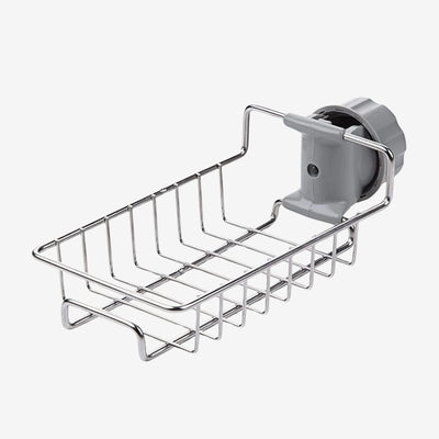 Adjustable Stainless Steel Sink Faucet Shelf Organizer