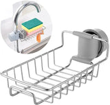 Adjustable Stainless Steel Sink Faucet Shelf Organizer